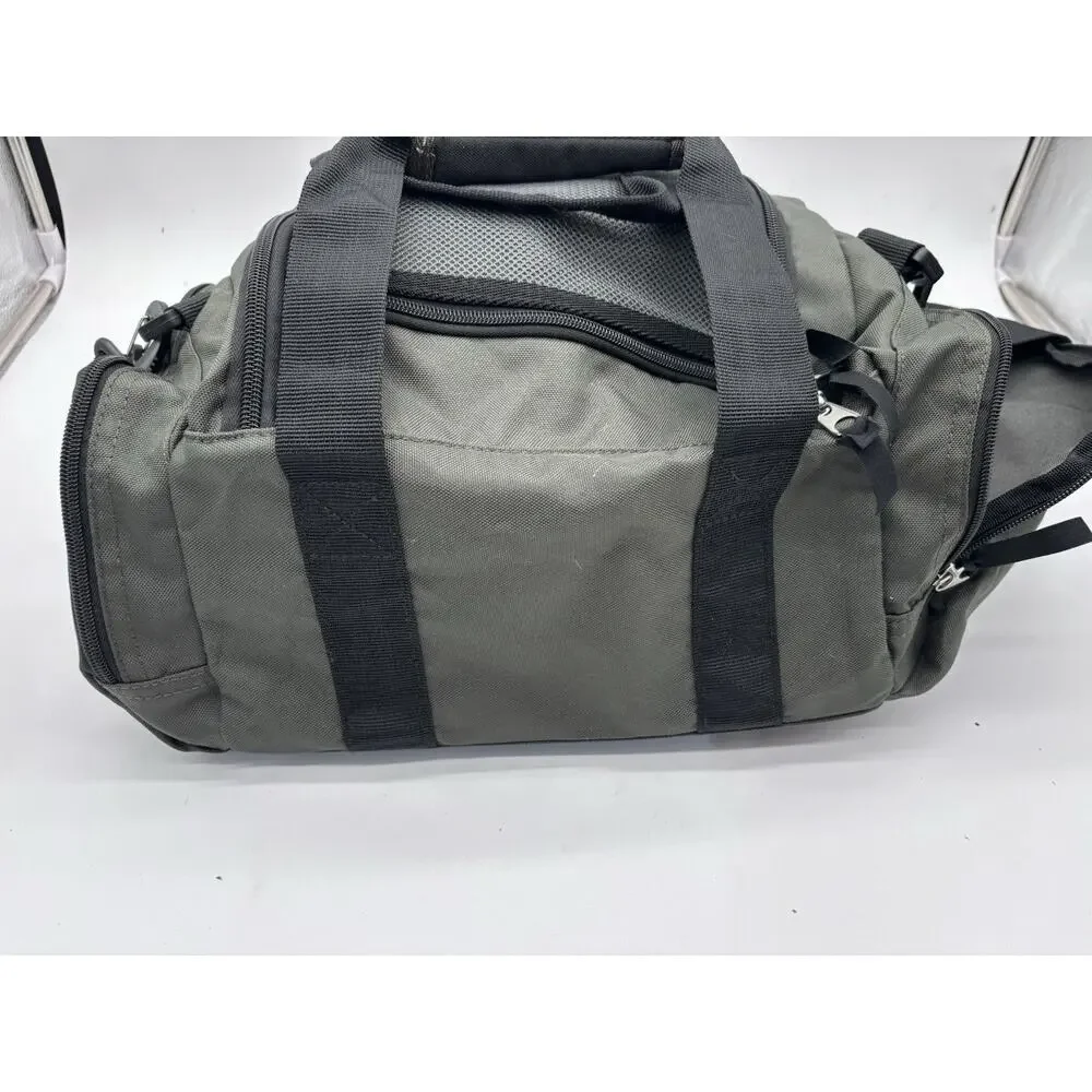 Bass Pro Shops Club Duffel Bag Fishing Tackle Gear Overnight Tote Green Black